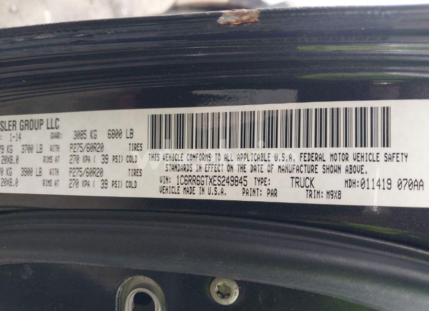 Photo 9 of 2014 Ram 1500 BIG HORN (VIN 1C6RR6GTXES249845)