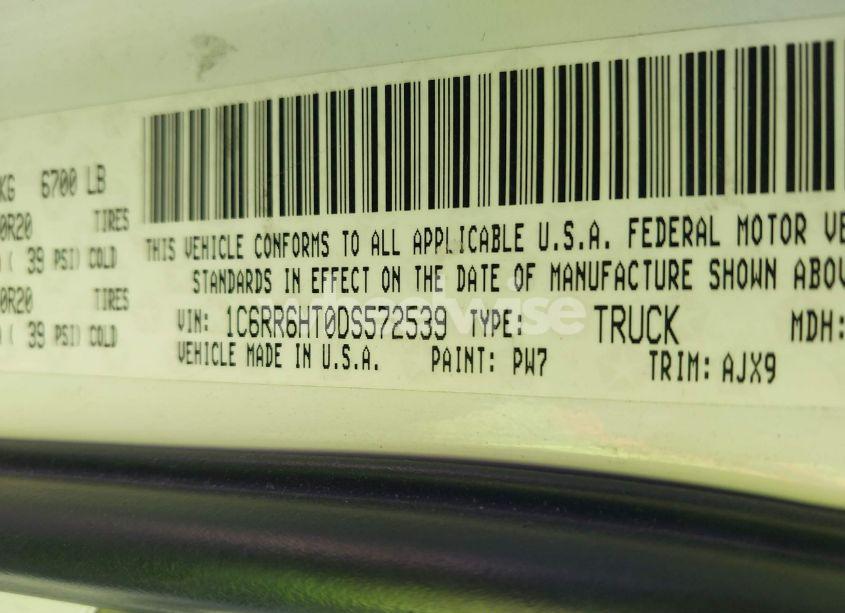 Photo 9 of 2013 Ram 1500 SPORT (VIN 1C6RR6HT0DS572539)