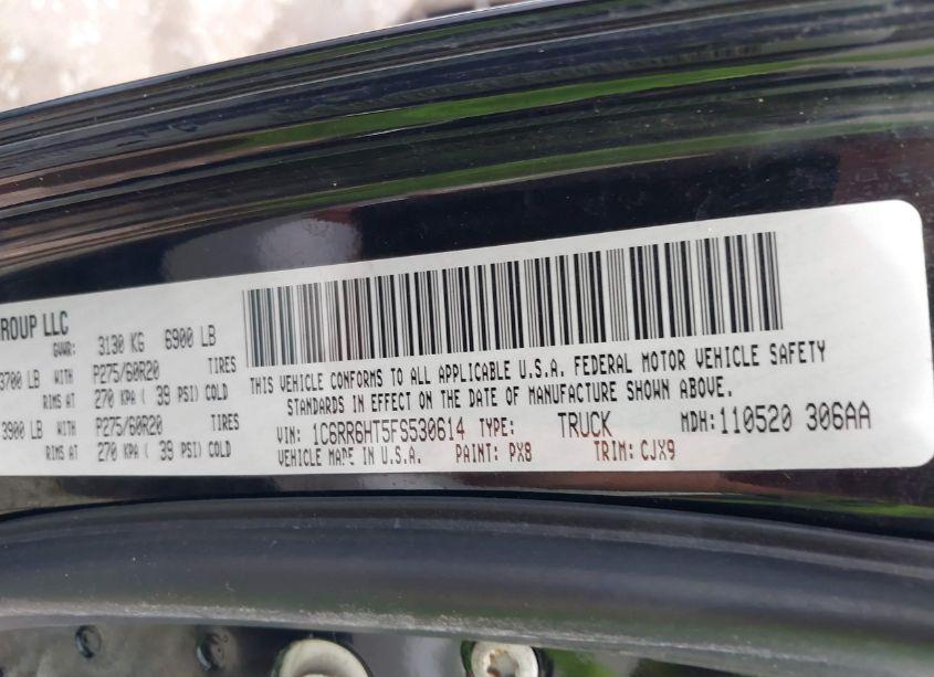 Photo 9 of 2015 Ram 1500 SPORT (VIN 1C6RR6HT5FS530614)