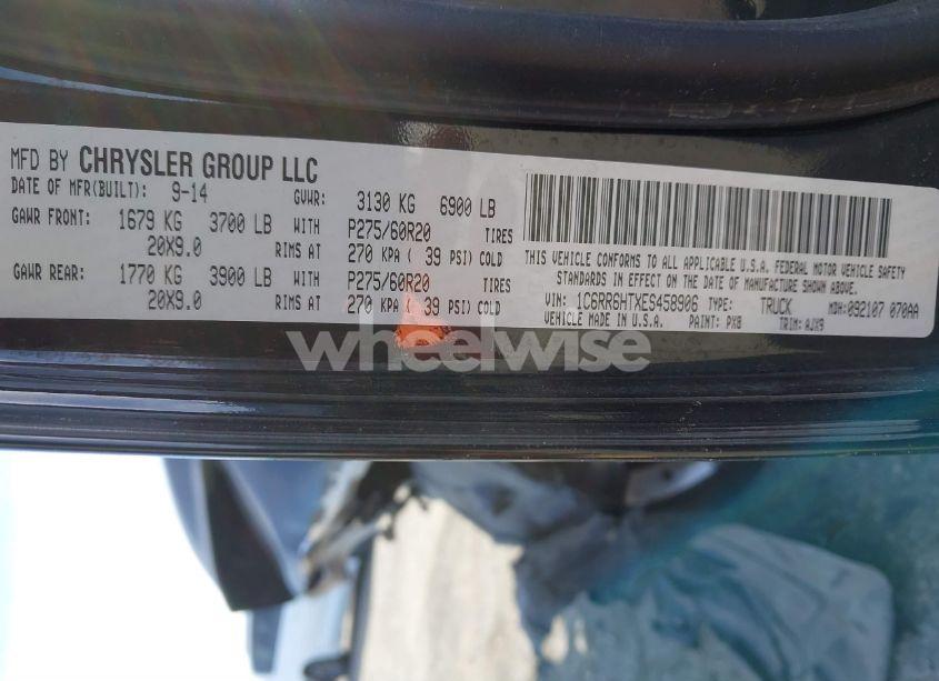 Photo 9 of 2014 Ram 1500 SPORT (VIN 1C6RR6HTXES458906)