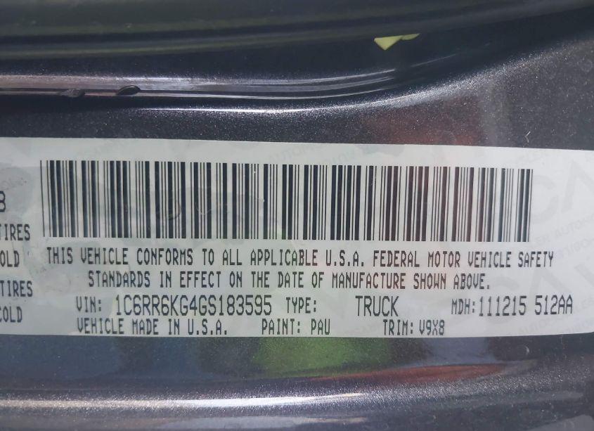 Photo 9 of 2016 Ram 1500 EXPRESS (VIN 1C6RR6KG4GS183595)