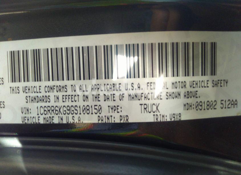 Photo 9 of 2016 Ram 1500 EXPRESS (VIN 1C6RR6KG9GS108150)