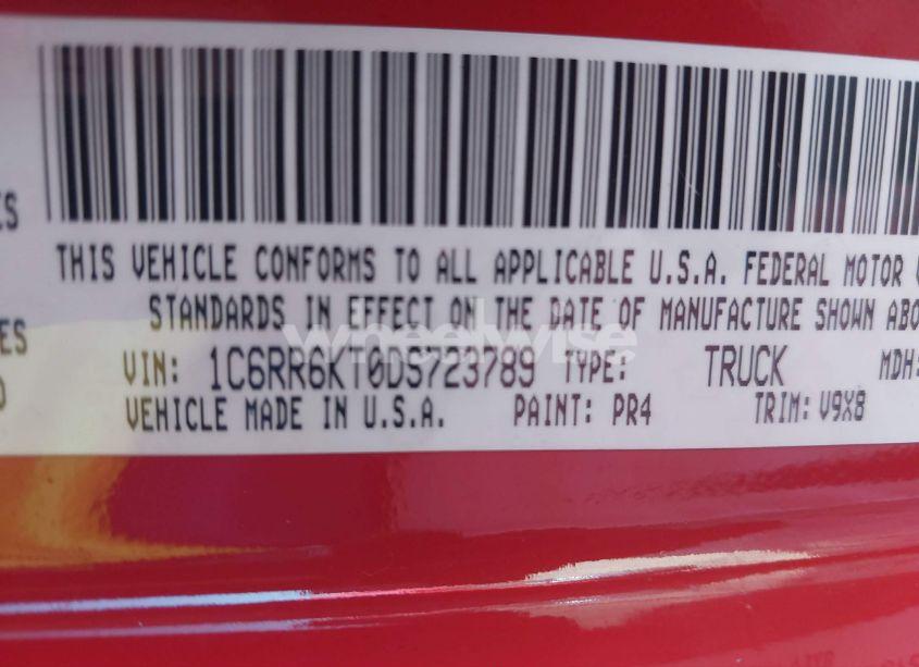 Photo 9 of 2013 Ram 1500 EXPRESS (VIN 1C6RR6KT0DS723789)