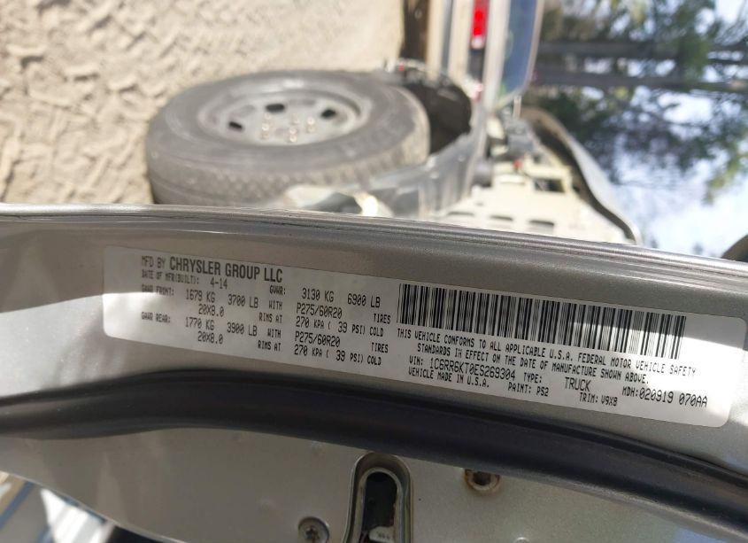 Photo 9 of 2014 Ram 1500 EXPRESS (VIN 1C6RR6KT0ES269304)