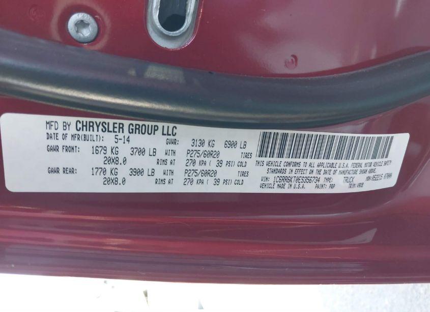 Photo 9 of 2014 Ram 1500 EXPRESS (VIN 1C6RR6KT0ES356734)