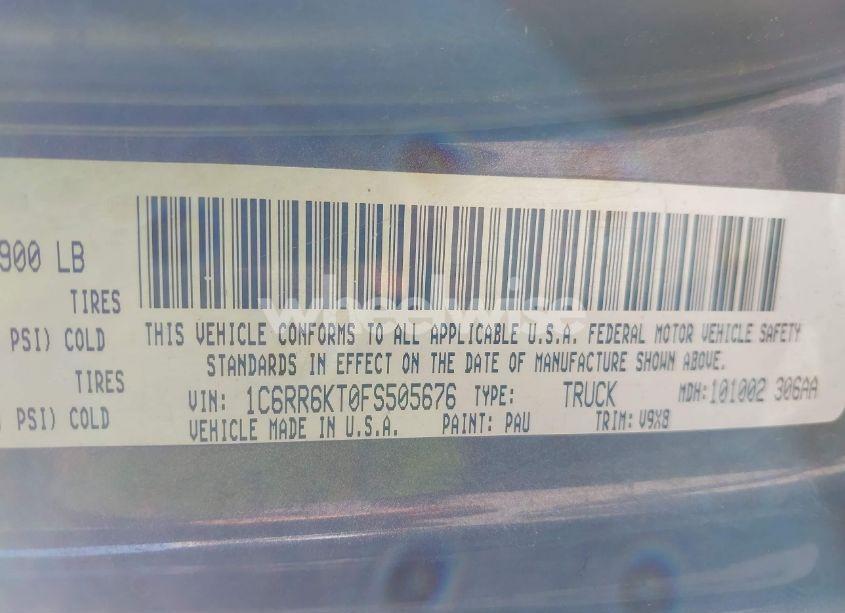 Photo 9 of 2015 Ram 1500 EXPRESS (VIN 1C6RR6KT0FS505676)