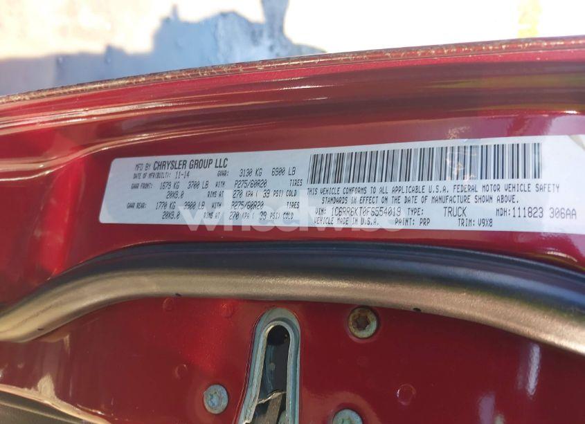 Photo 9 of 2015 Ram 1500 ST (VIN 1C6RR6KT0FS554019)