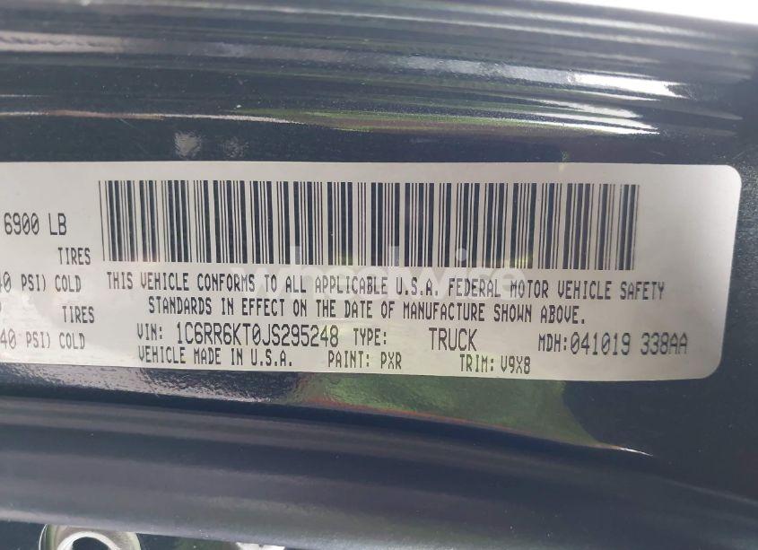 Photo 9 of 2018 Ram 1500 TRADESMAN 4X2 5'7 BOX (VIN 1C6RR6KT0JS295248)