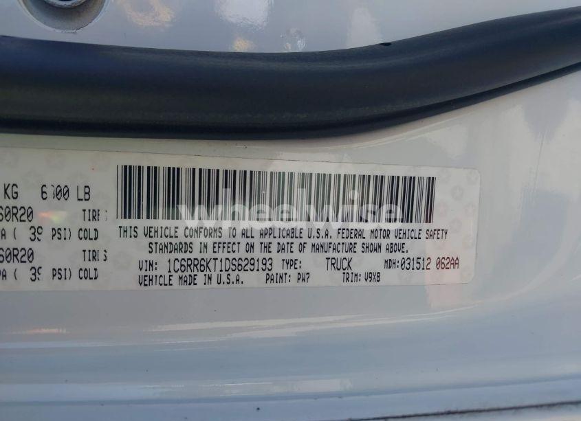 Photo 9 of 2013 Ram 1500 EXPRESS (VIN 1C6RR6KT1DS629193)