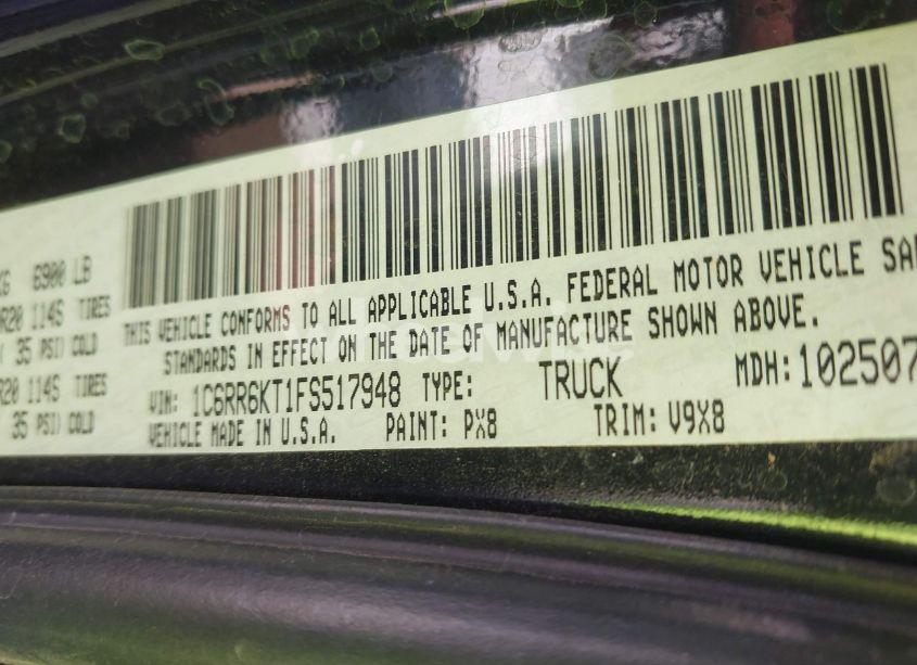 Photo 9 of 2015 Ram 1500 EXPRESS (VIN 1C6RR6KT1FS517948)
