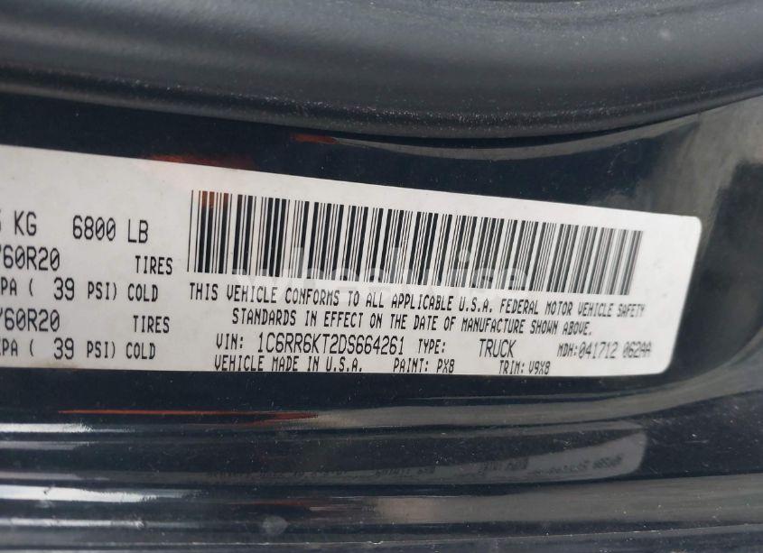 Photo 9 of 2013 Ram 1500 EXPRESS (VIN 1C6RR6KT2DS664261)