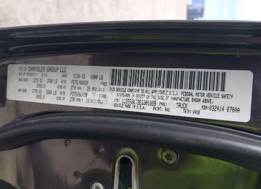 Photo 9 of 2014 Ram 1500 EXPRESS (VIN 1C6RR6KT2ES301959)