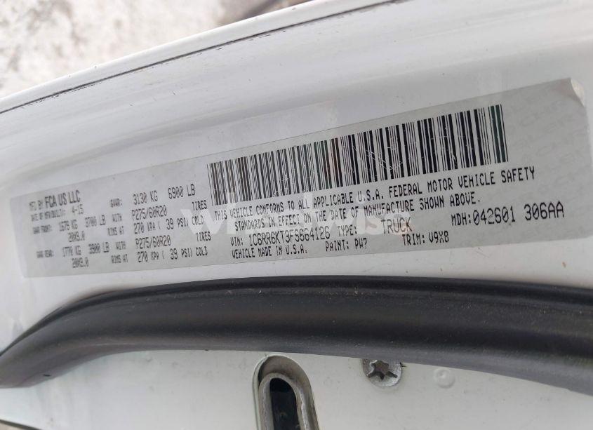 Photo 9 of 2015 Ram 1500 EXPRESS (VIN 1C6RR6KT3FS664126)