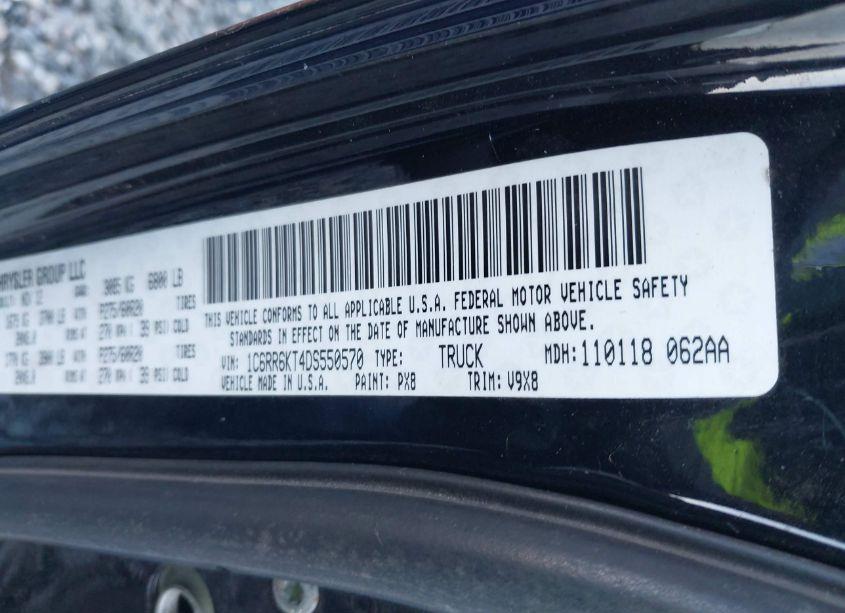 Photo 9 of 2013 Ram 1500 EXPRESS (VIN 1C6RR6KT4DS550570)