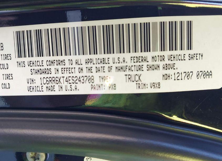 Photo 9 of 2014 Ram 1500 EXPRESS (VIN 1C6RR6KT4ES243708)