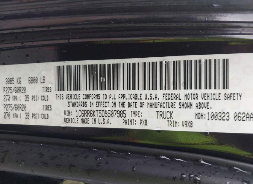 Photo 9 of 2013 Ram 1500 EXPRESS (VIN 1C6RR6KT5DS507985)