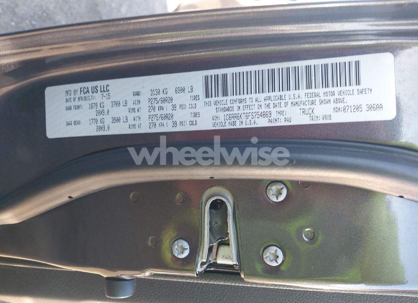 Photo 9 of 2015 Ram 1500 EXPRESS (VIN 1C6RR6KT6FS754869)