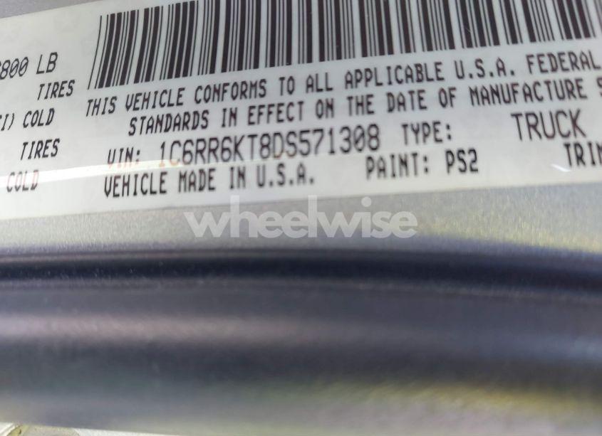 Photo 9 of 2013 Ram 1500 EXPRESS (VIN 1C6RR6KT8DS571308)