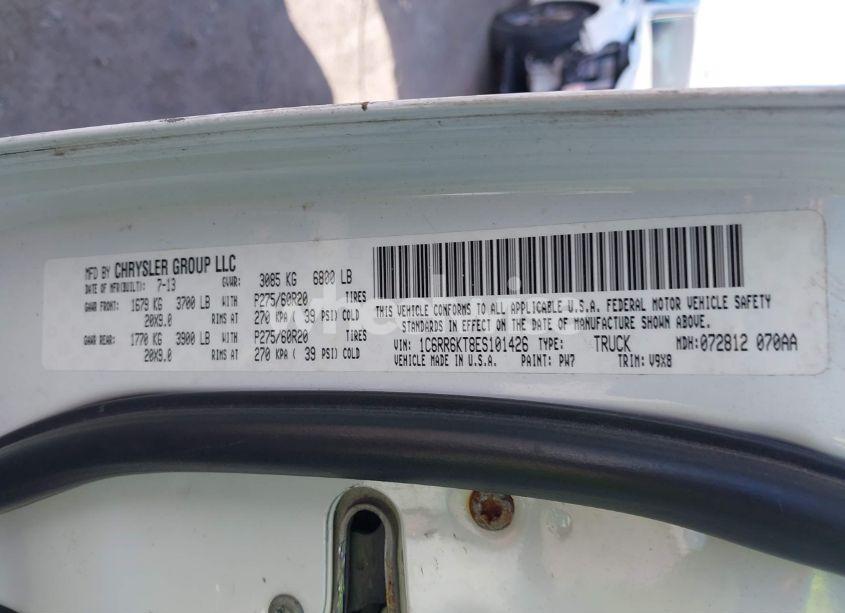 Photo 9 of 2014 Ram 1500 EXPRESS (VIN 1C6RR6KT8ES101426)