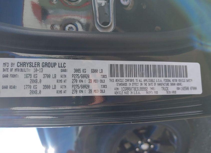 Photo 9 of 2014 Ram 1500 EXPRESS (VIN 1C6RR6KT8ES189992)