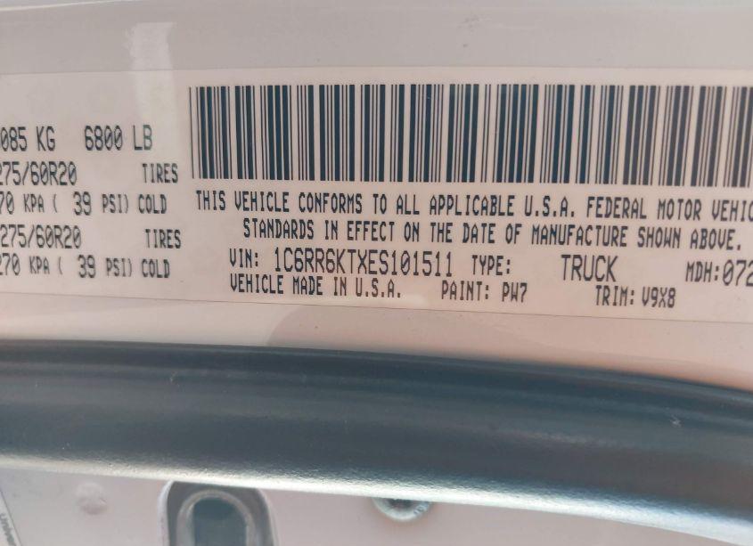 Photo 9 of 2014 Ram 1500 EXPRESS (VIN 1C6RR6KTXES101511)