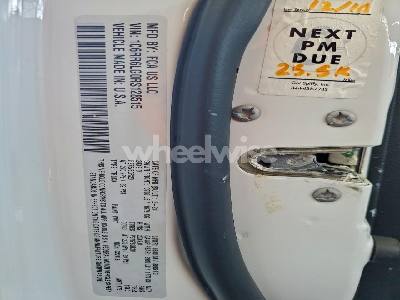 Photo 12 of 2024 RAM 1500 CLASSIC SLT (VIN 1C6RR6LG0RS128515)