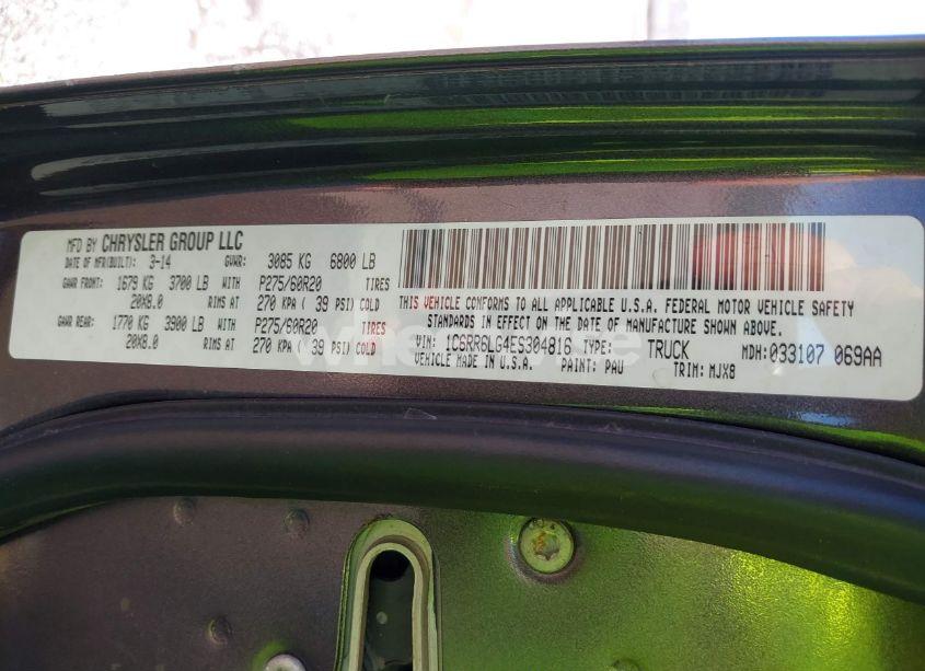 Photo 9 of 2014 Ram 1500 LONE STAR (VIN 1C6RR6LG4ES304816)