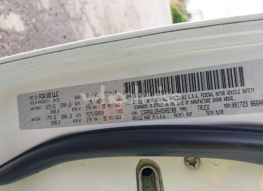 Photo 9 of 2017 Ram 1500 LONE STAR 4X2 5'7 BOX (VIN 1C6RR6LG5HS505189)