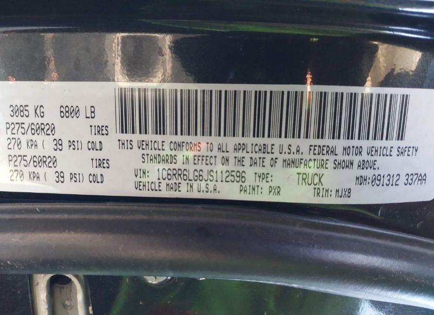 Photo 9 of 2018 Ram 1500 BIG HORN 4X2 5'7 BOX (VIN 1C6RR6LG6JS112596)