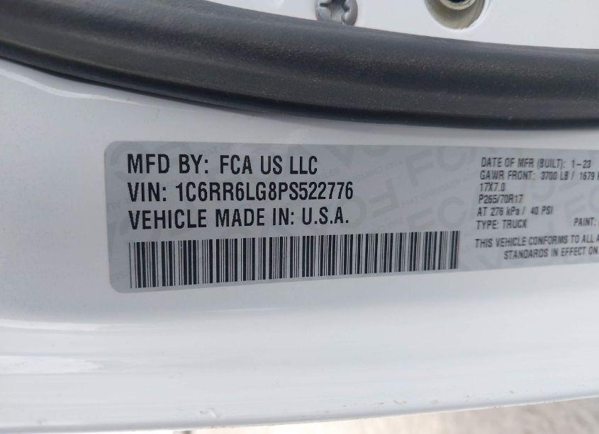 Photo 9 of 2023 Ram 1500 CLASSIC SLT 4X2 5'7 BOX (VIN 1C6RR6LG8PS522776)