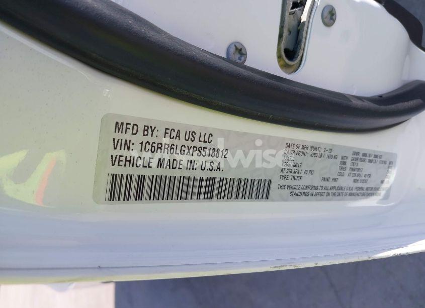 Photo 9 of 2023 Ram 1500 CLASSIC SLT 4X2 5'7 BOX (VIN 1C6RR6LGXPS518812)