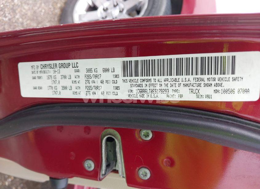 Photo 9 of 2014 Ram 1500 SLT (VIN 1C6RR6LT0ES179293)