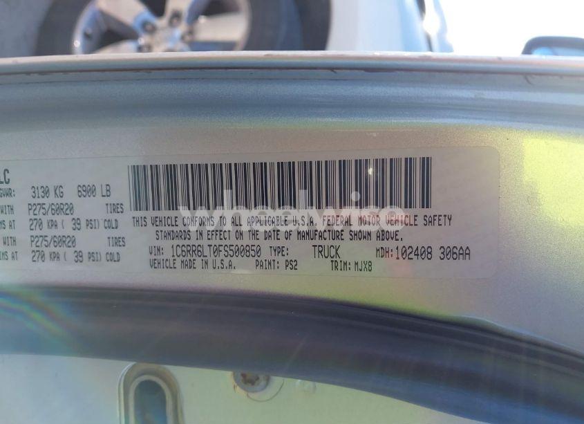 Photo 9 of 2015 Ram 1500 LONE STAR (VIN 1C6RR6LT0FS500850)