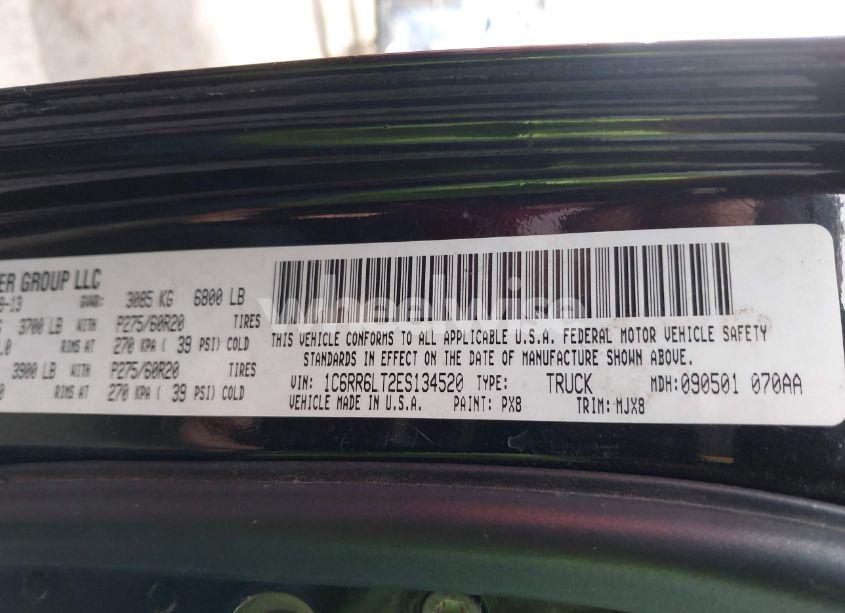 Photo 9 of 2014 Ram 1500 BIG HORN (VIN 1C6RR6LT2ES134520)