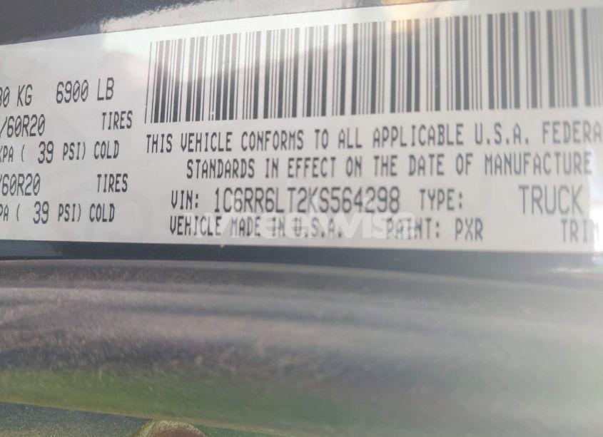 Photo 9 of 2019 Ram 1500 CLASSIC LONE STAR 4X2 5'7 BOX (VIN 1C6RR6LT2KS564298)