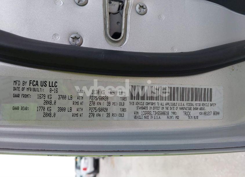 Photo 9 of 2017 Ram 1500 BIG HORN 4X2 5'7 BOX (VIN 1C6RR6LT3HS500618)