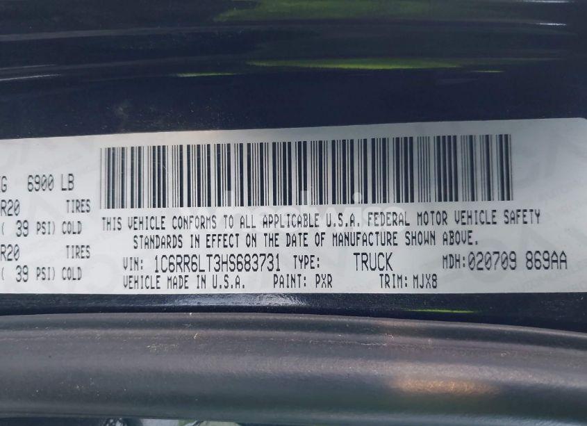 Photo 9 of 2017 Ram 1500 LONE STAR 4X2 5'7 BOX (VIN 1C6RR6LT3HS683731)