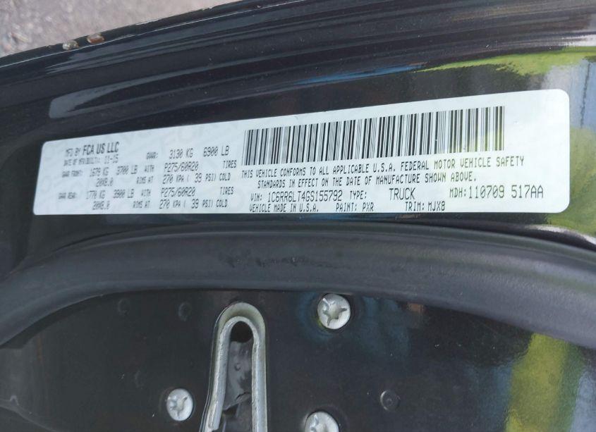 Photo 9 of 2016 Ram 1500 SLT (VIN 1C6RR6LT4GS155792)