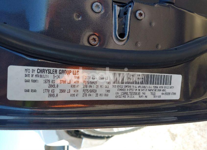 Photo 9 of 2014 Ram 1500 BIG HORN (VIN 1C6RR6LT5ES358185)