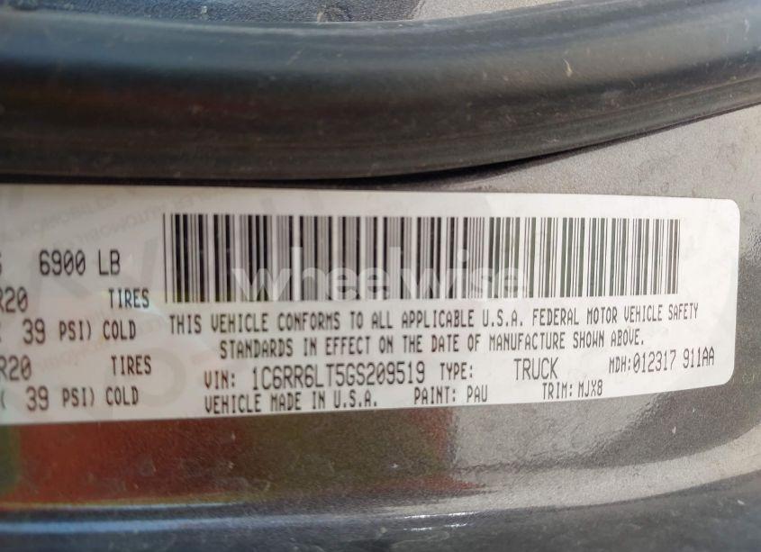 Photo 9 of 2016 Ram 1500 LONE STAR (VIN 1C6RR6LT5GS209519)