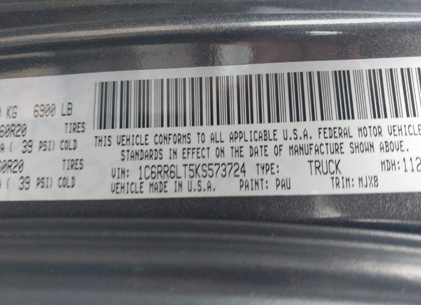 Photo 9 of 2019 Ram 1500 CLASSIC LONE STAR 4X2 5'7 BOX (VIN 1C6RR6LT5KS573724)