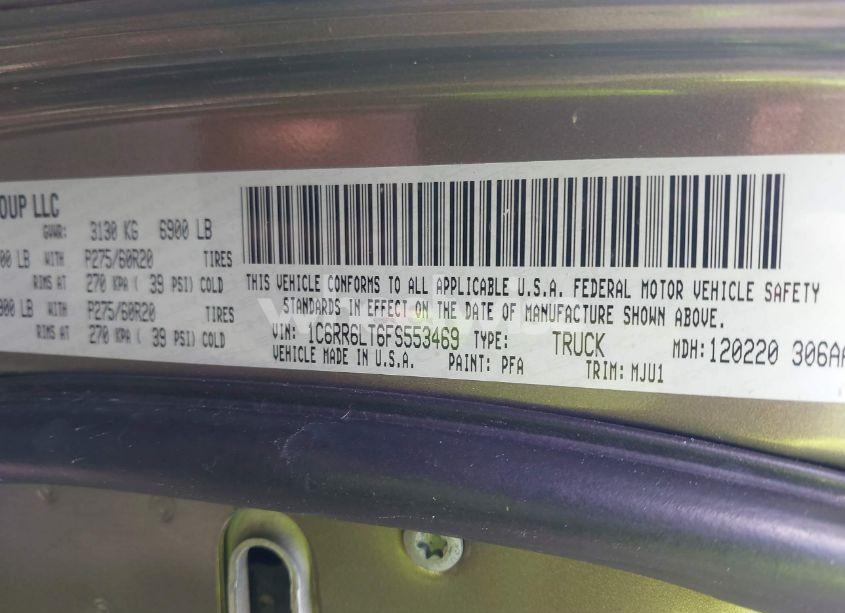 Photo 9 of 2015 Ram 1500 LONE STAR (VIN 1C6RR6LT6FS553469)