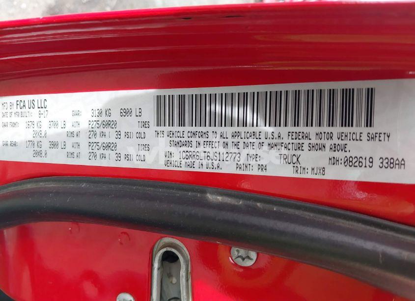 Photo 9 of 2018 Ram 1500 BIG HORN 4X2 5'7 BOX (VIN 1C6RR6LT6JS112773)