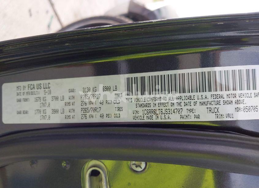 Photo 9 of 2018 Ram 1500 SLT 4X2 5'7 BOX (VIN 1C6RR6LT6JS314707)