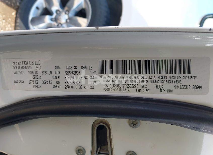 Photo 9 of 2015 Ram 1500 LONE STAR (VIN 1C6RR6LT7FS582270)