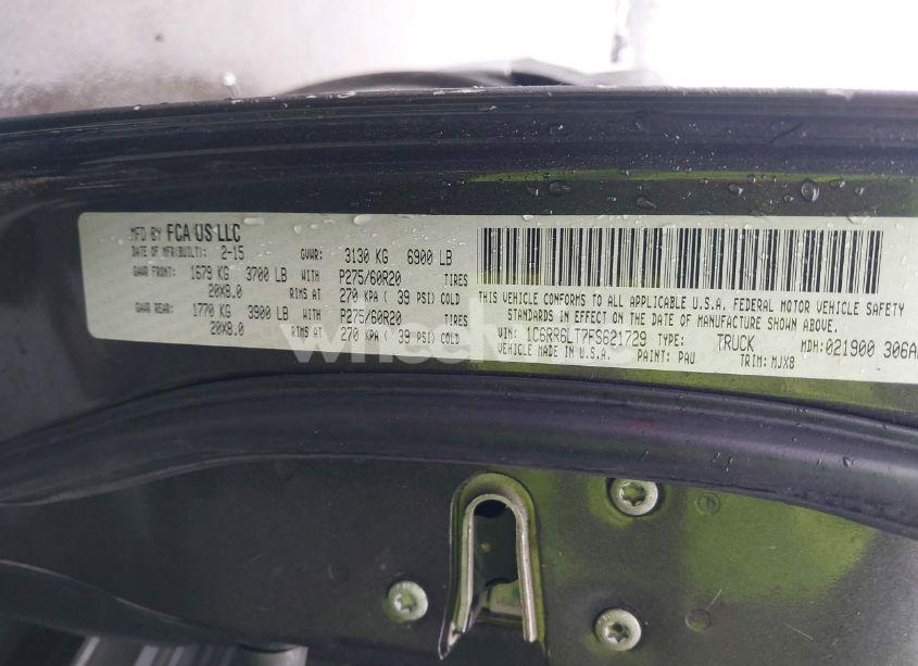Photo 9 of 2015 Ram 1500 BIG HORN (VIN 1C6RR6LT7FS621729)