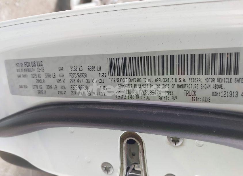 Photo 9 of 2019 Ram 1500 CLASSIC LONE STAR SILVER 4X2 5'7 BOX (VIN 1C6RR6LT7KS586474)