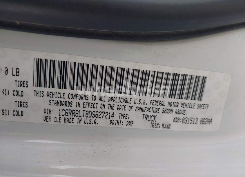 Photo 9 of 2013 Ram 1500 LONE STAR (VIN 1C6RR6LT8DS627214)