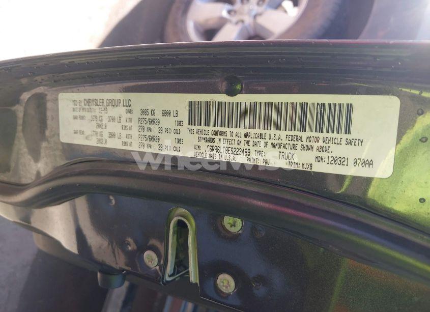 Photo 9 of 2014 Ram 1500 BIG HORN (VIN 1C6RR6LT8ES223489)