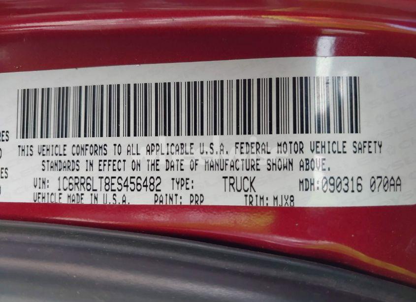 Photo 9 of 2014 Ram 1500 LONE STAR (VIN 1C6RR6LT8ES456482)